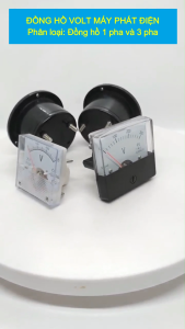 Đồng hồ đo điện áp volt kế máy phát điện 220v/380v