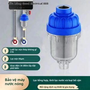 Máy Nước Nóng Điện Inox Lọc Trước Máy Lọc Nước Gia Đình Chống Cặn Vòi Tắm Cho Máy Giặt
