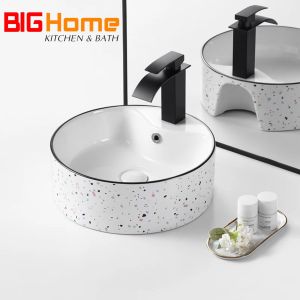 Lavabo đặt bàn chậu rửa đặt bàn bồn rửa mặt lavabo viền đen lavabo chấm bi lavabo mạng nhện lavabo cá nghệ thuật nhập khẩu