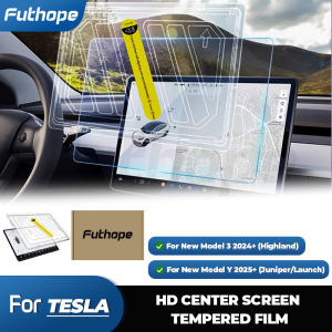 Futhope Tempered Glass Screen Protector For Tesla Highland juniper HD Center Control Film Protection
