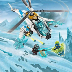 Ninja Technological Helicopter Scroll Battle Plane Building Blocks