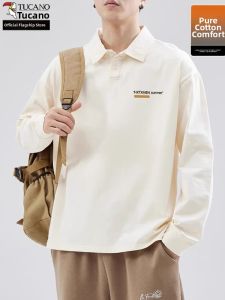 TUCANO | Cotton Long Sleeve Polo Shirt Mens Clothing