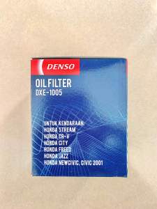 Filter Oli Honda Jazz Civic 2001 Mobilio CRV 2012 On Freed New City Streem Merek DENSO DXE-1005