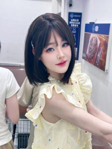 Zuo Zuo Daily Black Wigs Age-Reducing Bobhaircut JK Pure Cos Dongshan Xiaohong Student Artificial Full-Head Wig