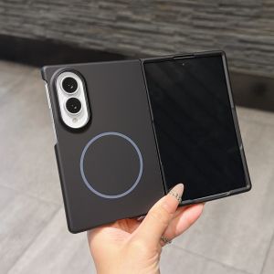 szhaiyu | Ultra Thin Magnetic Phone Case for Samsung Galaxy Z Fold 8 Ultra 7 6 5 for Magsafe Skin Feel Shockproof Fold Hard PC Cover Funda