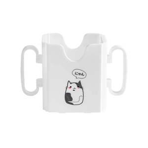 กล่องใส่นม กล่องใส่นมกันบีบ ฝึกทักษะเลิกขวดนม มีด้ามจับ พับได้ พกพาสะดวก ลายน่ารัก ถ้วยใส่กล่องนม