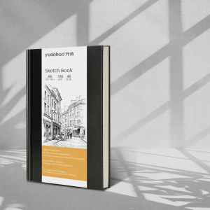 YUANHAO | Hard Cover Sketch Book for Art Students Blank Sketching and Drawing Thick Non-see-through Supports Acrylic Markers and Colored Pencils