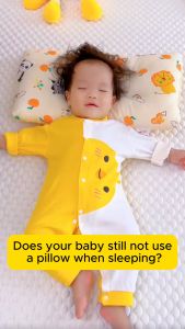 KKHOUSE Soft Toddler Pillow For Baby Neck Support Double Side Use Pillow Prevent Flat Head Sleeping Support Kid Pillow