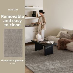 SAIBOSI | Removable Vintage Zen Style Double Layer Carpet