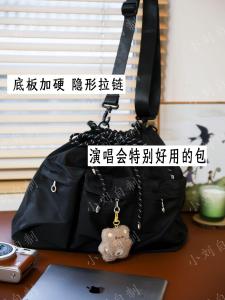 New Concert Simple Casual Single Shoulder Bag Hidden Camera Stand Bag for Students Large Size Oxford Cloth Material