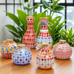 Bình Hoa DIY Mosaic Cho Trẻ Em Và Người Lớn Đồ Thủ Công Sáng Tạo Cho Trẻ Em Đồ Chơi Giáo Dục Cho Trẻ Em Từ 3-12 Tuổi