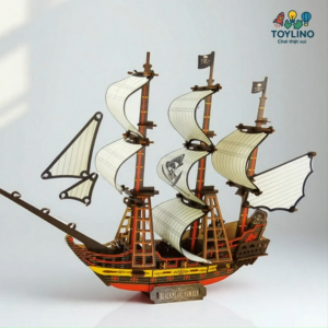 Đồ chơi lắp ráp gỗ 3D - Tàu cướp biển (Tàu ngọc trai đen)