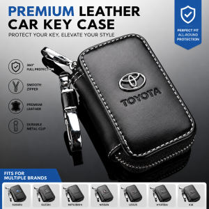 Universal Car Key Case Cover Bag Auto Key Holder Men Wallet Logo Customized Key Case for Toyota Suzuki KIA VW Mitsubishi Mercedes HONDA Land Rover BMW