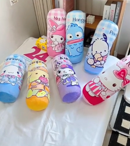 Birthday Gift Long Pillow Kuromi Plush Toy Office Pillow Melody Plushie Stuffed Toy Cinnamoroll Sleeping Pillow 库洛米抱枕公仔