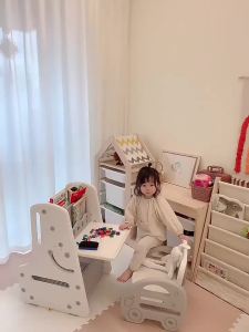 Play Table Kids Tables & Sets Kids Study Table Set Toddler Table Baby Toy Bookshelf Erasable
