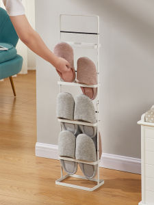 Simple Modern Metal Shoe Rack Indoor Entrance Slipper Stand Multi-layer Storage Organizer Portable Iron Frame Artistic Design