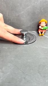 Lavatory Sink Plug Bounce Drain Fitting Sink Strainer Sink Plug with Anti-Clog Filter Sink Plug