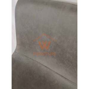 Wfurniture PU Leather Bar Chair High Backrest Island Chair Cushion Bar Stool Kerusi Makan Tinggi吧台椅