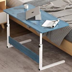 Simple Small Table Bedside Desk Mobile Computer Desk for Dormitory Student Home Use Adjustable Height Lazy Person Desk