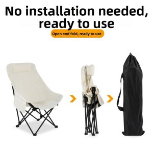 LINSI | Elevated Backrest Portable Camping Chair