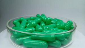 1000pcs Size 0 Medium Green Capsule OSPA Empty Capsule Gelatin