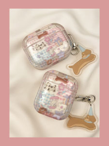 เคส Airpods4 ลายสุนัขสก็อต ลายสก็อต ลายสุนัข ไร้สาย Bluetooth ป้องกัน Apple pro หูฟังไร้สาย เคสป้องกันแบบนุ่ม TPU สำหรับ Airpods รุ่นต่างๆ