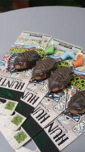 กบยางฮันเตอร์ นิวหมูเด้ง มีดีที่ขา ขนาด4.5cm 7g