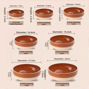 Jiaxun | Traditional Rice Steaming Bowl Ceramic
