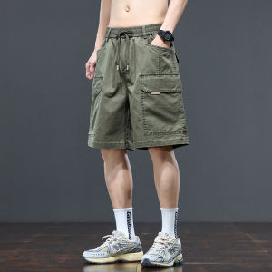 Light Cotton Loose Straight Mens Shorts
