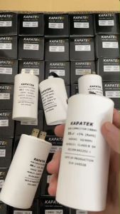คาปาซิเตอร์ แคปรัน 85มู ชนิดขั้วเสียบ/สายไฟ KAPATEK ชุด CBB60 อะไหล่มอเตอร์ 450V ปั๊มน้ำ สำหรับเครื่องซักผ้าและอุปกรณ์ใช้ไฟฟ้า