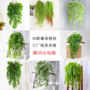 Wall Hanging Simulation Plant 50 Styles Persian Vine Green Plant Home Decoration Floral Art Hanging Material Plastic Fern
