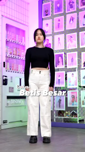 JINISO - Cargo Baggy Highwaist Hands Up Jeans