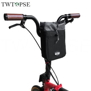 TWTOPSE 2L Folding Bike Bicycle Bag For Brompton Birdy Dahon 3SIXTY Handlebar Bicycle Saddle Water Bottle Bags With Shoulder Strap Accessory