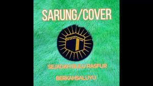 Cover / Sarung Sajada bulu rasfur motif