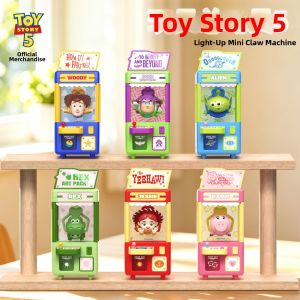 LIANYUDONGMAN | Toy Story Buzz and Woody Mini Claw Machine Action Figures Blind Box Luminescent
