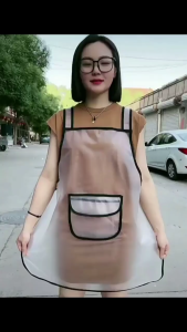 Celemek Masak Tembus Cahaya / Apron Barista / Tahan Air Celemek Dapur