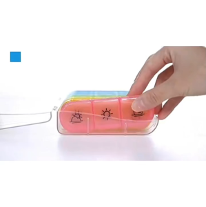 Weekly Pill Box 7 Day Bekas Ubat Pill Travel Pill Box Kotak Ubat Harian Bekas Ubat Pil Medicine Box Pill Organizer 藥盒