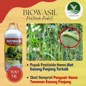 TERMURAH Obat Hama Ulat Pada Kacang Panjang Terbaik - BIOWASIL HAMA 500ML - Obat hama buat kacang panjang - Pupuk pestisida basmi hama ulat tanaman kacang paling ampuh ORIGINAL 100%