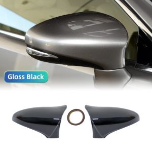 For Lexus ES 2013-2018 2x Carbon fiber Rearview Mirror Cover Wing Side Mirror Cap M Style Rear View Mirror Cover Cap