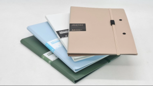 RF Printing - A4/A5 Foldable File Folder with Clipboard (White Green Khaki Light blue)