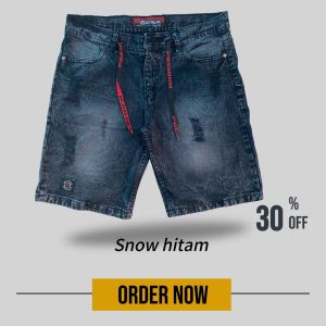 CELANA JEANS PENDEK PRIA DEWASA CELANA JEANS PENDEK SOBEK