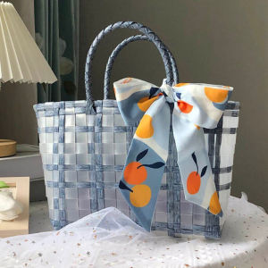 Spring Outing Picnic Fruit Snacks Outdoor Hand-Holding Wedding Full Dress Gift Satchel Vegetable Lifting Handy Gadget Shopping Handle Internet Celebrity Basket