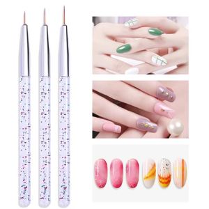 LULAA | Bộ 3 Bút Vẽ Móng Nghệ Thuật LINMANDA Bộ Bút Thiết Kế Móng Tay Acrylic Có Đầu Mịn Dành Cho Các Thiết Kế Chi Tiết Về Làm Móng Tại Nhà