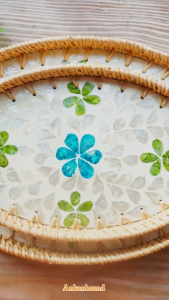 Khay Khảm Trai Cao Cấp ANKAN Đựng Bánh Kẹo Trái Cây – Khay Decor Trang Trí Nhà Cửa Hàng Xuất Khẩu