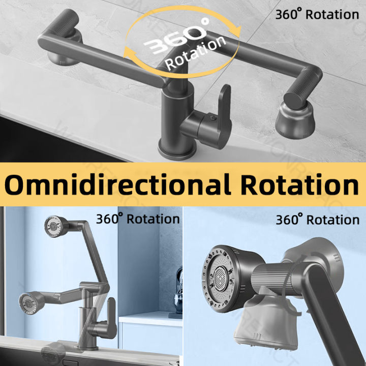 Washbasin 1080° Universal rotating faucet nozzle Faucet expander Air