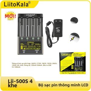 Liitokala | Bộ Sạc Pin LCD Liitokala Lii-500S Cho Pin 18650 26650 16340 18350 Ni-MH Ni-Cd Li-ion 3.7V 1.2V Có Chức Năng Kiểm Tra Dung Lượng