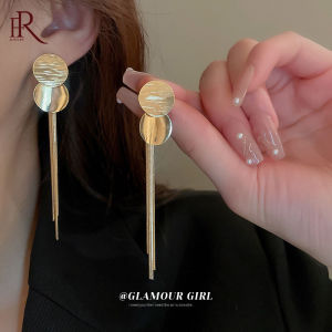 Frascati Thời Trang Hàn Quốc Vòng Sequins Tua Rua Kim Loại Bông Tai Thả Dài Cho Phụ Nữ Cao Cấp Trang Sức Đơn Giản Phụ Kiện Tai