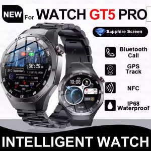 2025 New GT5 Pro Smart Watch Men AMOLED Screen GPS Motion trajectory Heart Rate Monitr Bluetooth Call SmartWatch Waterproof Band