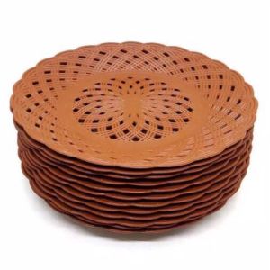 Promo Piring Rotan Plastik isi 24 Pcs