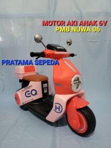 Mainan Anak Motor Aki Vespa PMB M288 Musik+Lampu